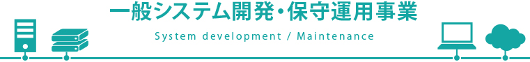 一般システム開発・保守運用事業